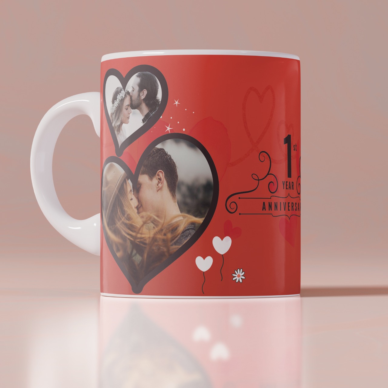 Personalized Couple White Mug For Anniversary
